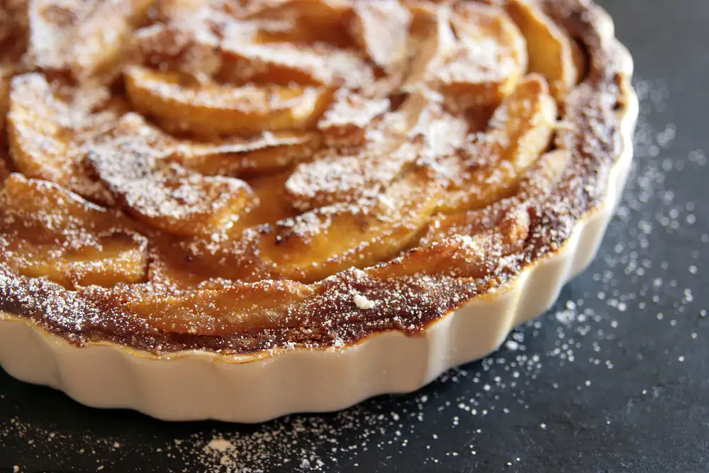 close up of a pie
