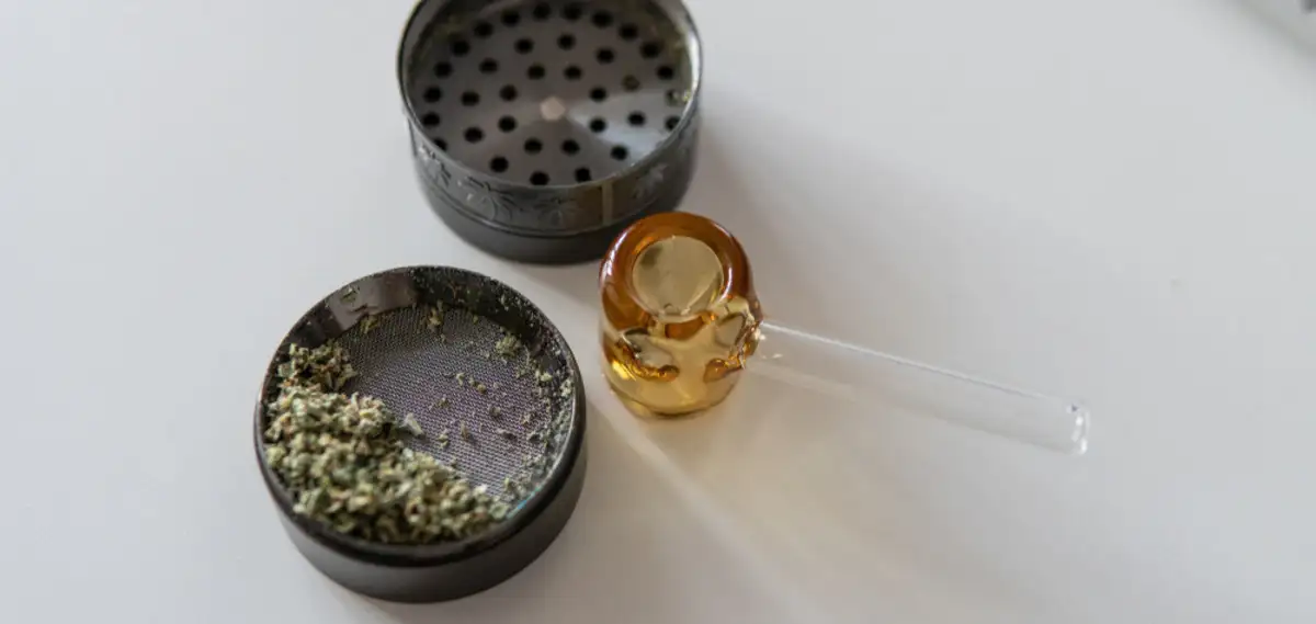 grinding cannabis
