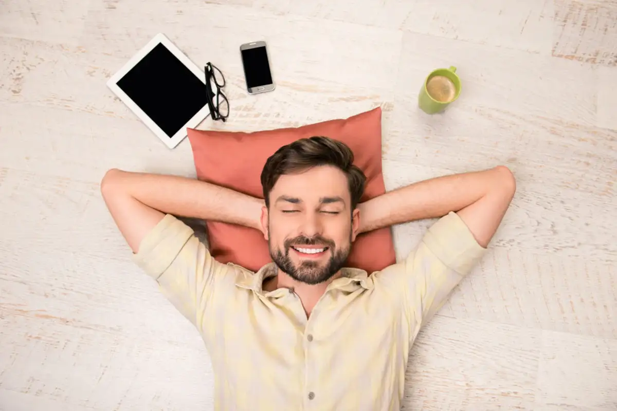 resting man