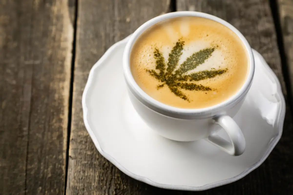 Coffee with Cannabis on the Table