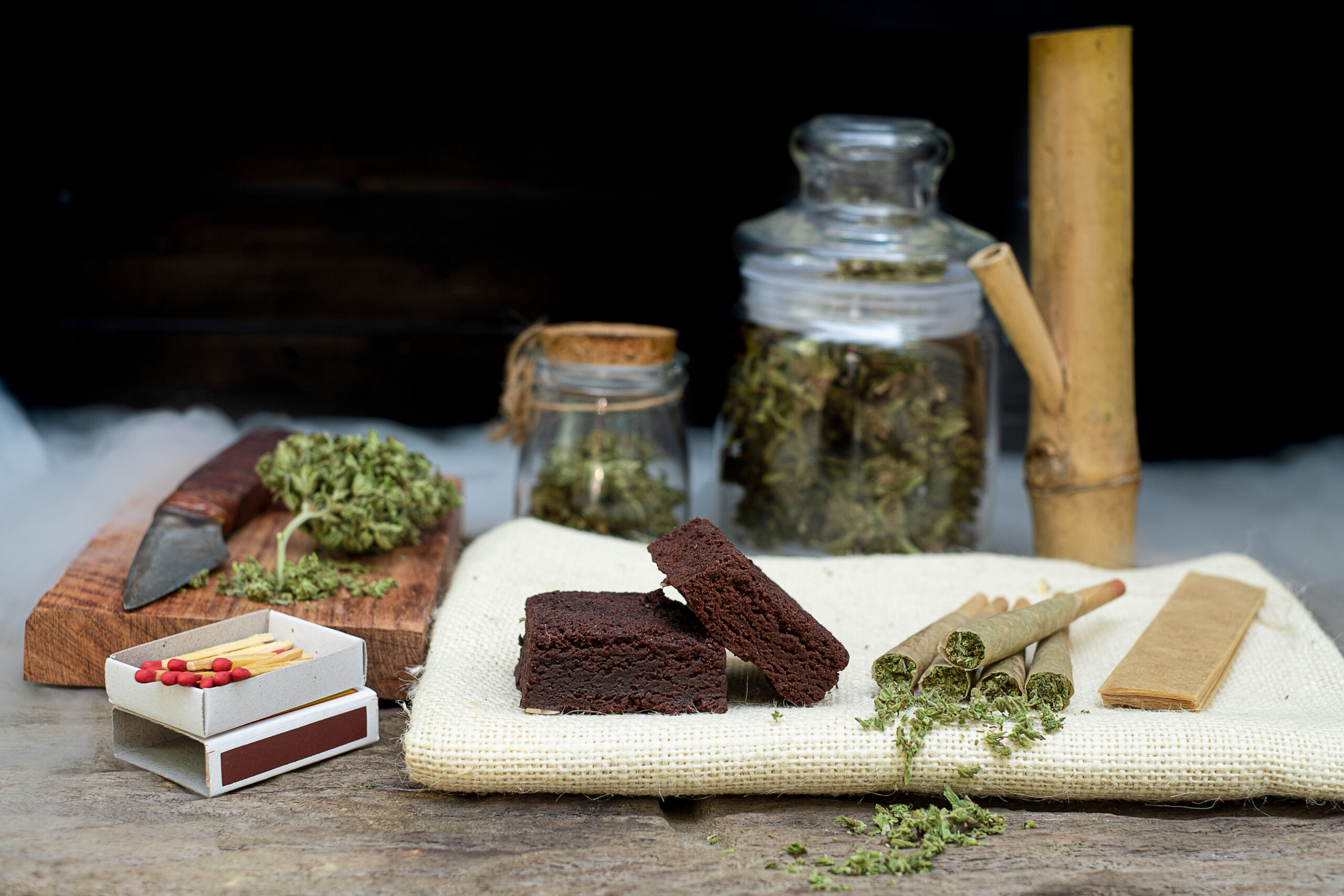 pre roll marijuana joints and cake brownies with c 2023 11 27 05 18 44 utc